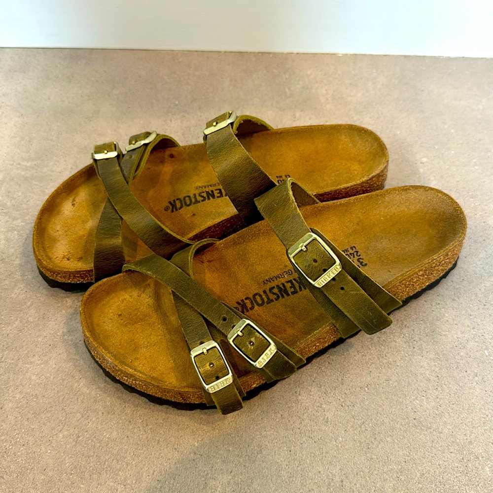 Women's Birkenstock sandals, worn once did not like the style